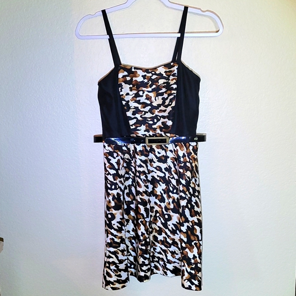 NWT Gianni Bini Vada strapless leopard print dress